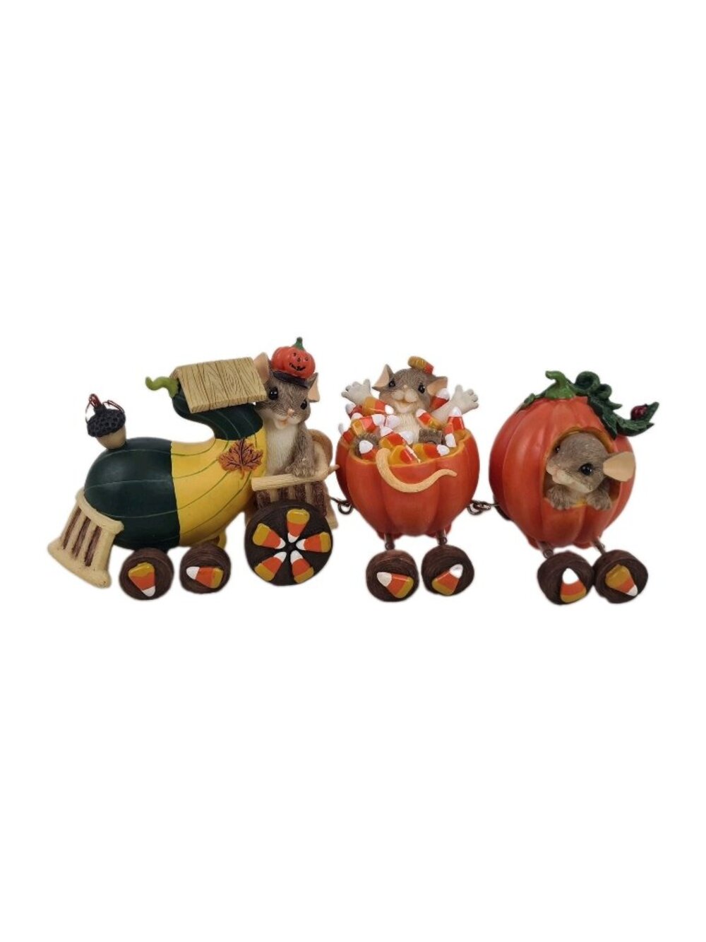 Charming Tails Fitz And Floyd On The Fast Track To Funm 85124 Figurines Vntg